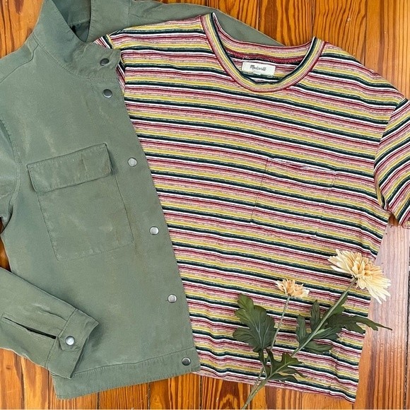 Madewell Tops - Madewell striped cotton tee.